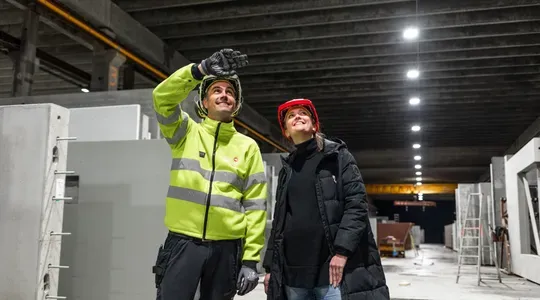 Betongfabrikk produksjonslokaler