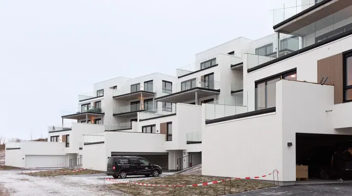 Boliger i Smørvika på Kapp, der Hveem Elektro har levert elektro.