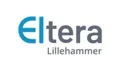Eltera Lillehammer logo med blå og grå tekst på hvit bakgrunn.