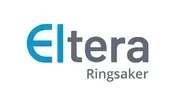 Eltera Ringsaker bedriftslogo med blå og grå tekst på hvit bakgrunn.