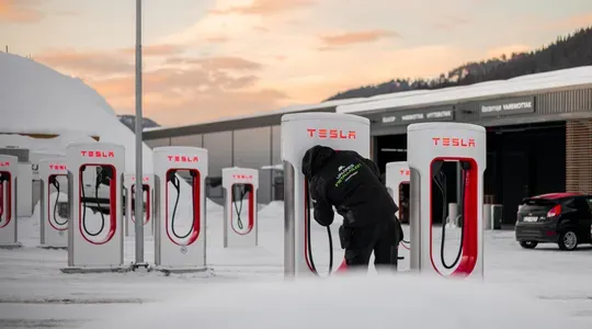 Ladeanlegg Tesla