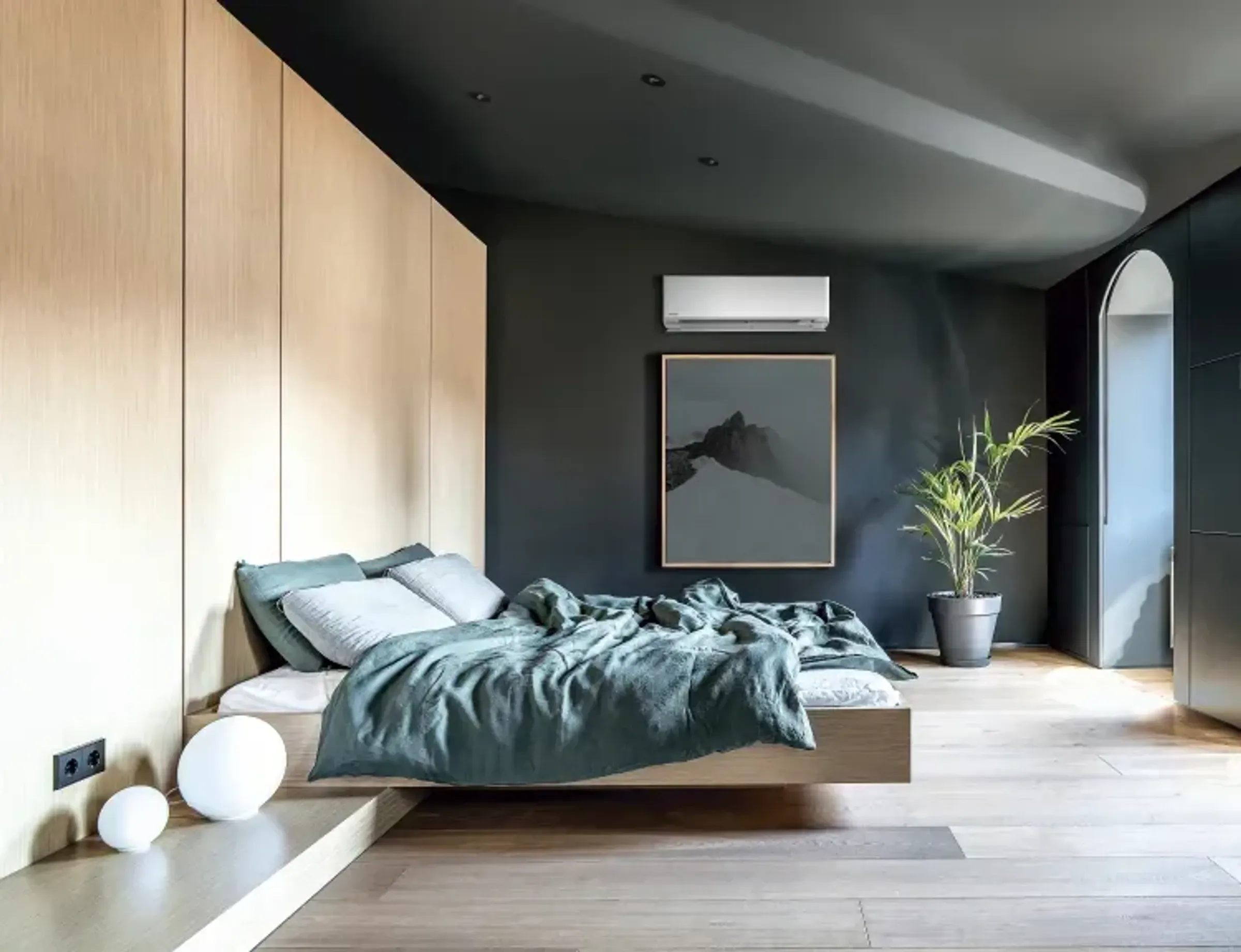 soverom med varmepumpe