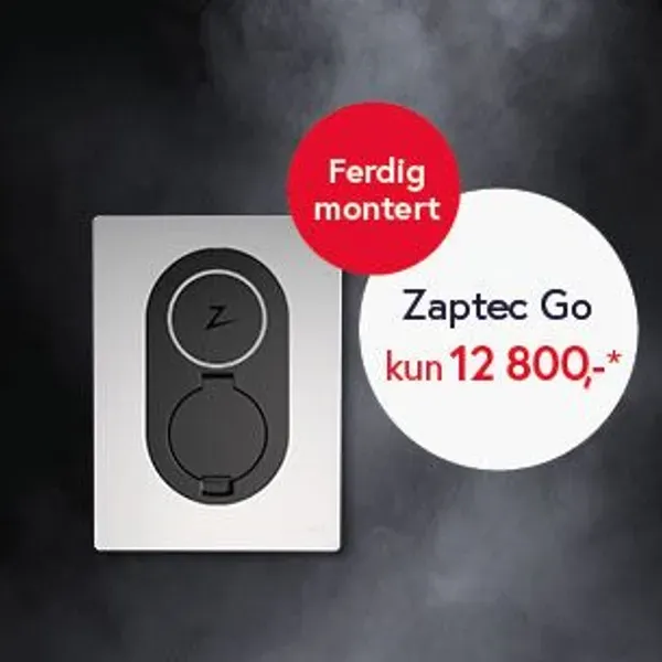 reklame for Zaptec Go billader for 12 800kr