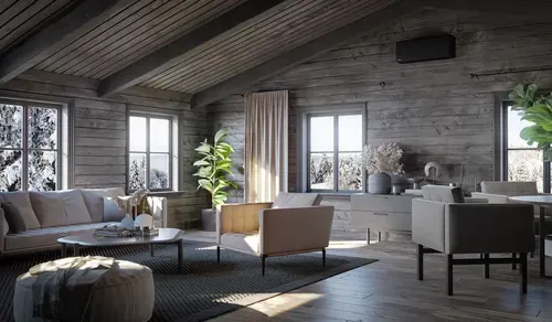 daikin stylish sort i hytte 