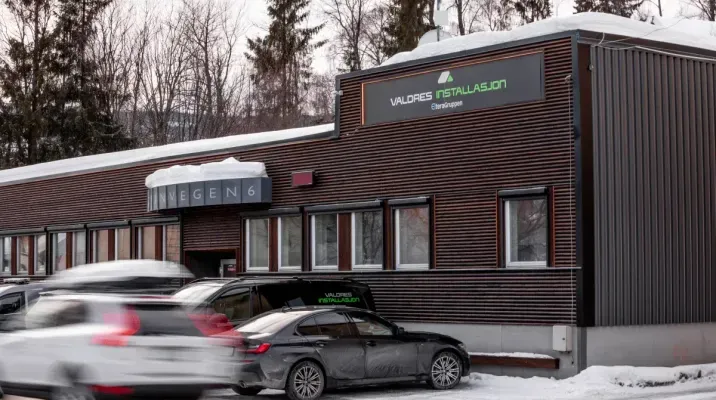 Kontorbygg til Valdres intallasjon
